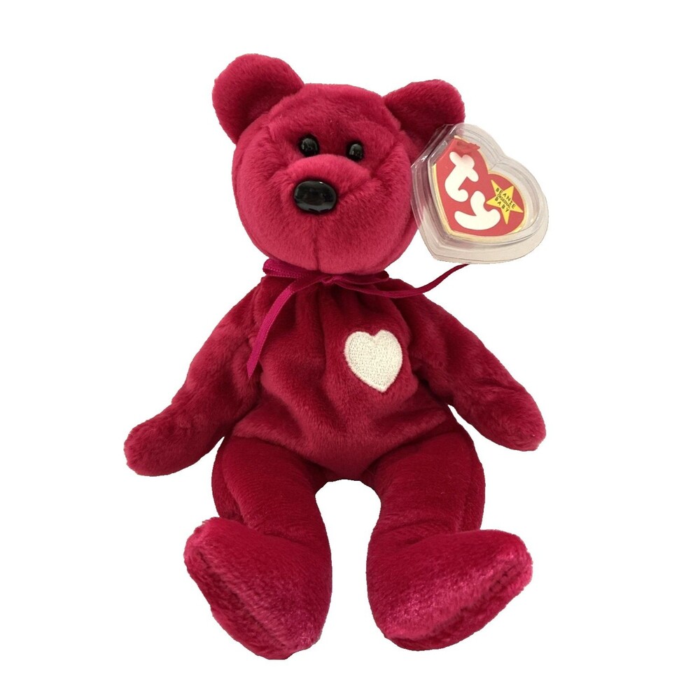 Vintage TY Beanie Baby VALENTINO Beanie Baby Born Valentine's Day 1998